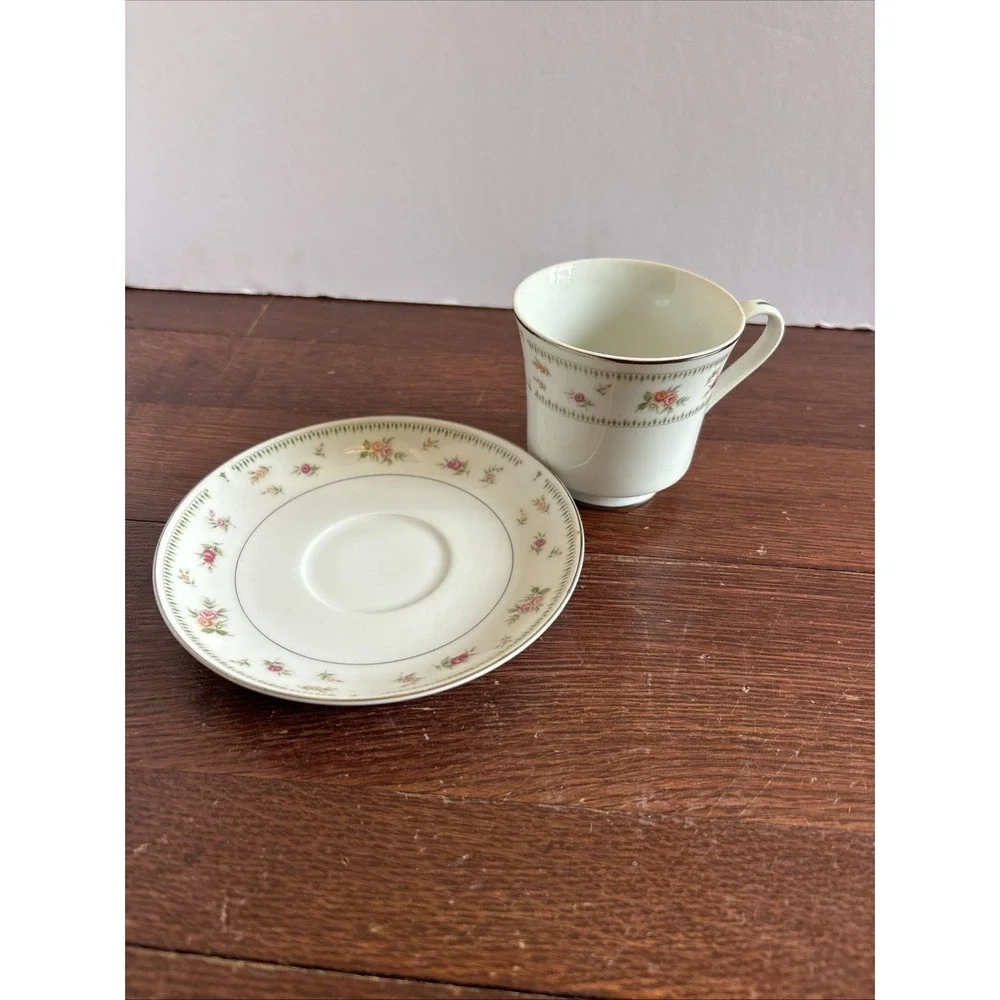 Abingdon China Tea Cup‎ Saucer Set Fine Porcelain Japan Excellent